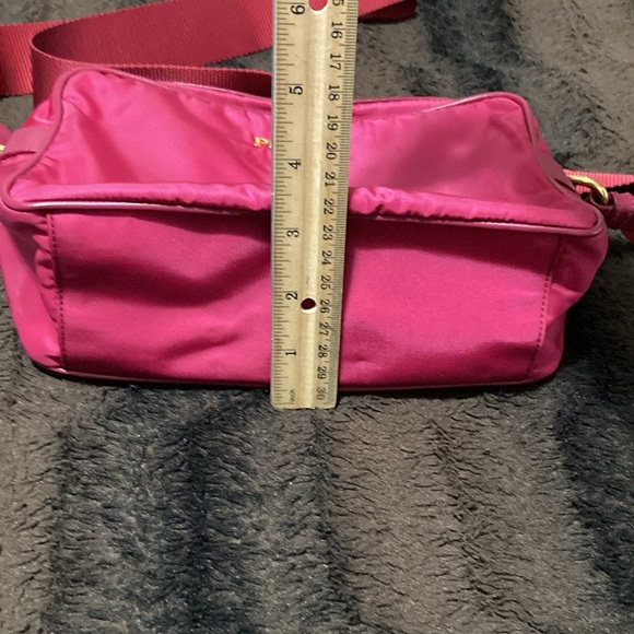 PRADA MILANO BAG ROSE RED TESSUTO-SOFT CA - Picture 6 of 10